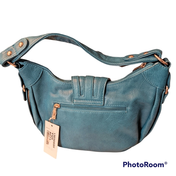 B.LUSH Turquoise Handbag NWT - Picture 2 of 5